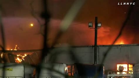 Firefighters Battle Large Flames At Commercial Building In Nj Nbc New