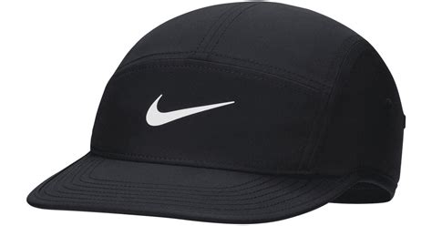 Nike Dri Fit Fly Unstructured Swoosh Cap In Black Lyst