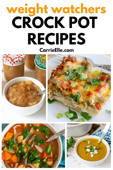 That doesn't mean you have to worry about automatic pound creepage on monday am. Weight Watchers Crock Pot Recipes - Carrie Elle
