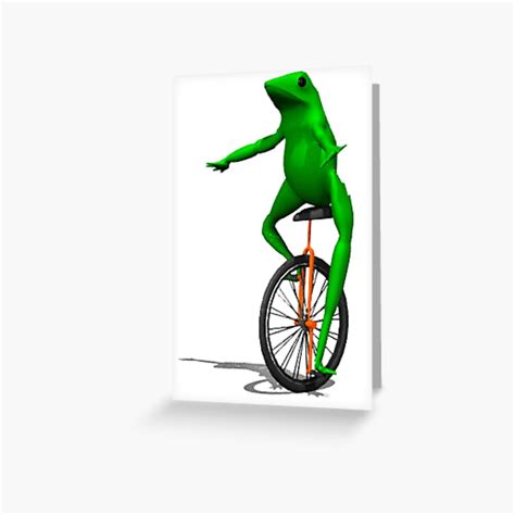 Dat Boi Frog Meme Internet Pepe Rare Greeting Card By Luckythelab