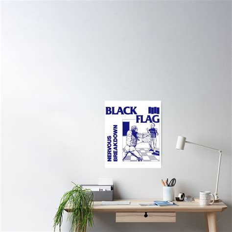 Black Flag Nervous Breakdown Poster For Sale By Quriousalexis Redbubble
