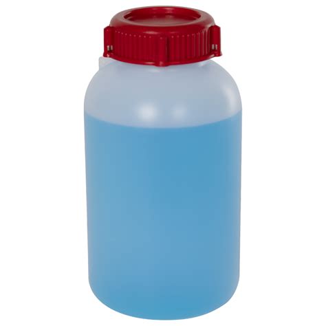 500ml Hdpe Sealable Wide Neck Bottle With Cap Us Plastic Corp
