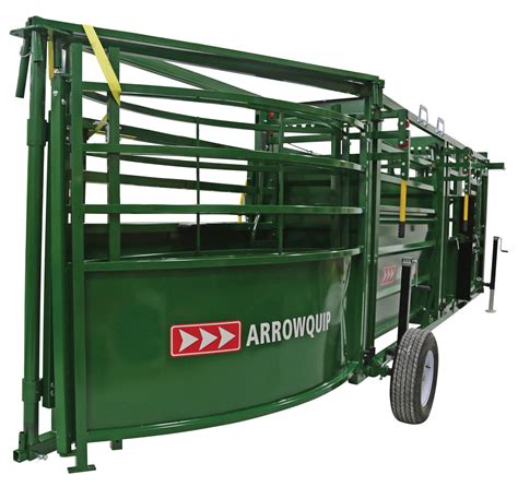 Portable Cattle Squeeze Chute Alley And Tub Arrowquip