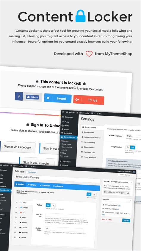 Pilih dari beberapa plugin wordpress terbaik untuk mengelola situs atau blog. FREE Download Plugin WP Content Locker Untuk Wordpress - download template wordpress