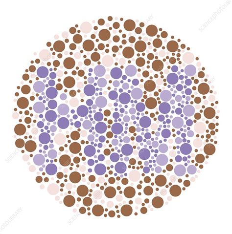 Colour Blindness Test Chart Illustration Stock Image C0497254