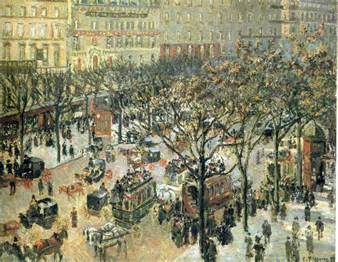 Boulevard Des Italiens Morning Sunlight Camille Pissarro Wikiart