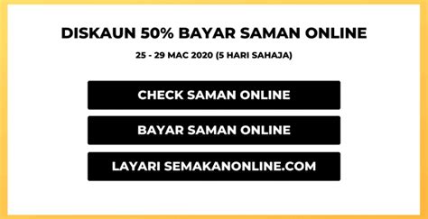 Bayar saman online, petaling jaya. Diskaun 50% Bayar Saman Online Di MyEG, Rilek (5 Hari Sahaja)