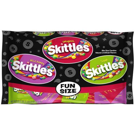 Skittles Fun Size Original Wild Berry And Sour Bite Size Candies 225 Oz