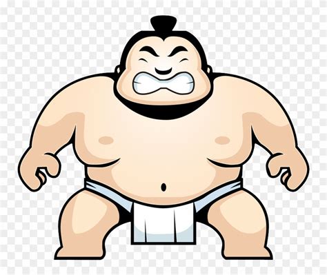 Japanese Sumo Wrestler Cartoon Clip Art Library