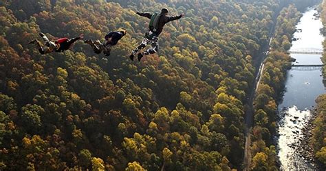 Americas Biggest Base Jump Bridge Day At The New River Gorge Bridge