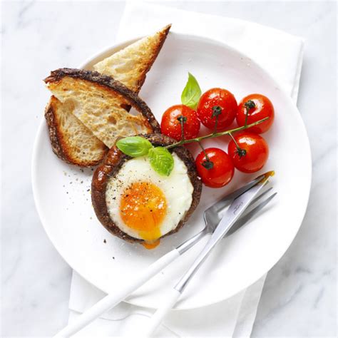 Portabella Mushroom Baked Egg Recipe Myfoodbook
