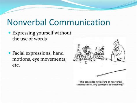 Ppt Nonverbal Communication Powerpoint Presentation Free Download