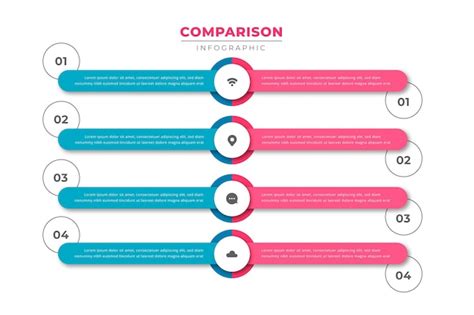 Free Vector Comparison Chart Infographic