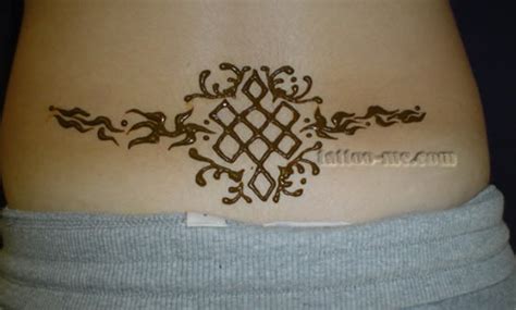 Lower Back Henna Tattoo Me
