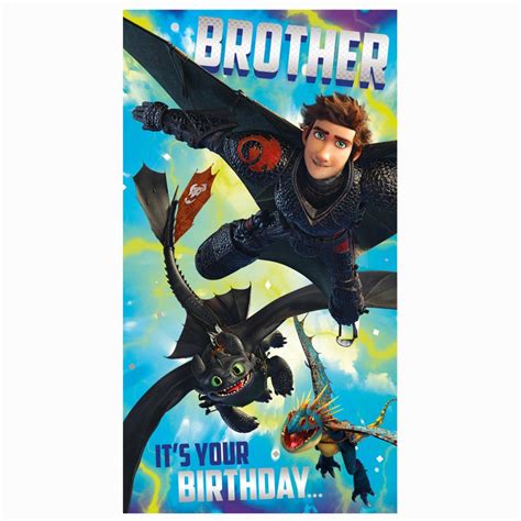 The dlc includes a map with berk and a variety of activities, too. How to Train your Dragon Brother Birthday Card (DG016) - Character Brands