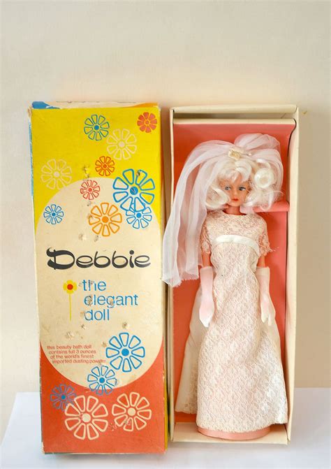 Vintage 1960s Debbie The Elegant Doll Origbox Outfit White Hair Bride