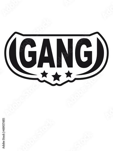 Gang Logo Design Stock Illustration Adobe Stock