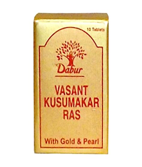 Dabur Vasant Kusumakar Ras With Gold And Pearl 100 Pills Pack Buy Online At Best Price In