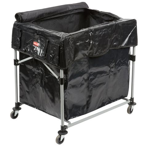 Rubbermaid Laundry Cart 8 Bushel Collapsible X Cart With Large Black Cover