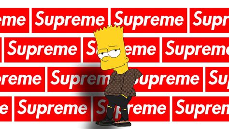 Free Download Supreme Bart Simpson Wallpapers Top Free Supreme Bart
