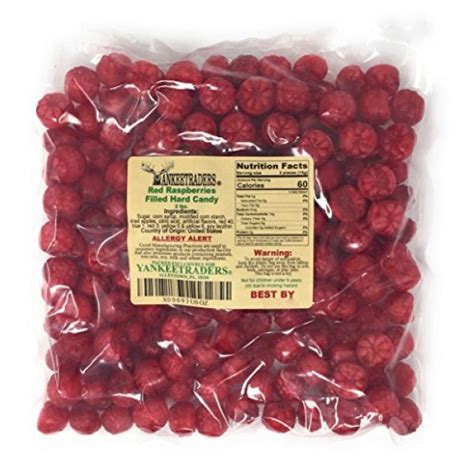 Red Raspberries Filled Hard Candy 2 Lbs