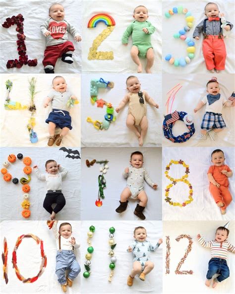 18 Monthly Baby Photo Ideas Watch Your Baby Bloom