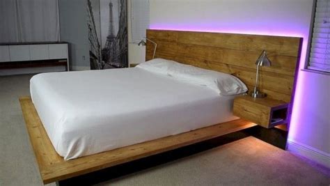 It definitely helps to build the base (#2) before the platform (#3) to make sure everything lines up. 30+ Beautiful Floating Bed Design Ideas | Pallet bed with ...