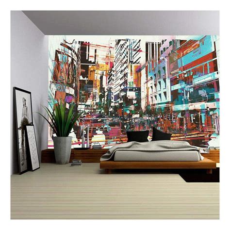 Wall26 Illustration Abstract Art Of Cityscapeillustration Painting