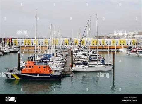 Boats In Brighton Marina Stock Photo Alamy