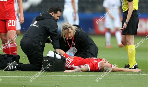 Jessica Fishlock Wales Treated Injured Before Editorial Stock Photo