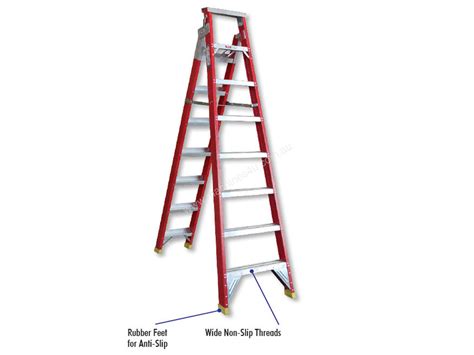 New Step Up ST11107 2 3 4 5M FIBREGLASS DUAL PURPOSE LADDER