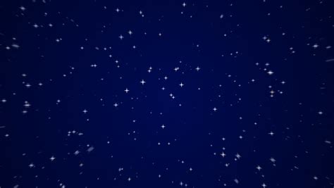 Simulated Twinkling Stars In Night Sky With Reflection Stock Footage