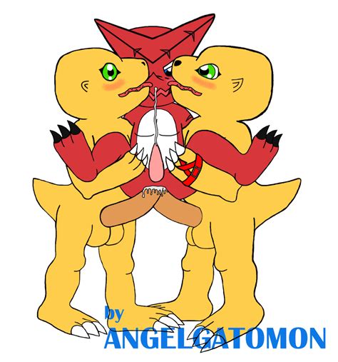 Rule 34 Agumon Anal Anal Sex Angelgatomon Artist Balls Blush Cum