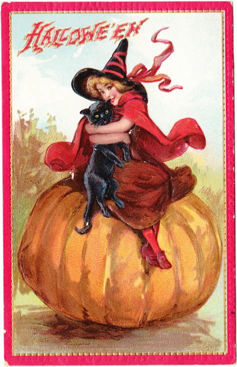 Papergreat Vintage Postcard A Jolly Halloween Plus Links To Other