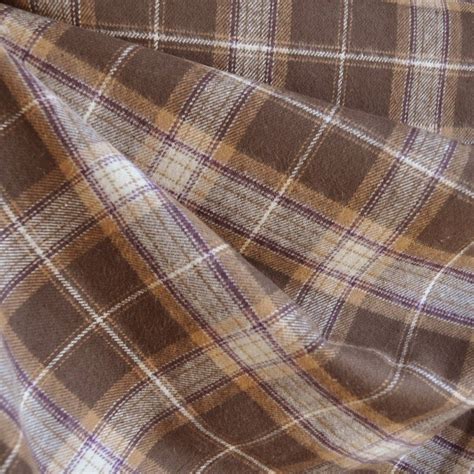Cozy Cotton Flannel Brown/Natural - Fabric - Style Maker Fabrics | Cotton flannel, Flannel, Cotton