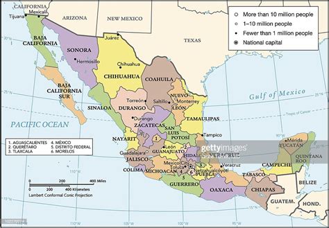 Mexico Country Map States High Res Vector Graphic Getty Images