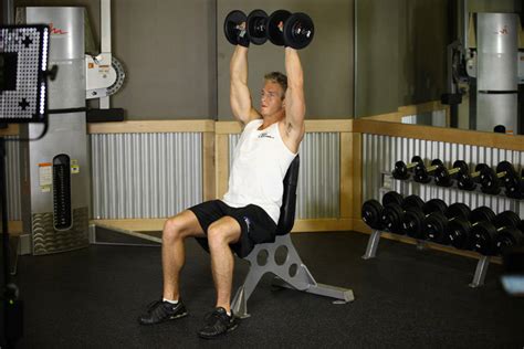 Dumbbell Shoulder Press Exercise Videos And Guides