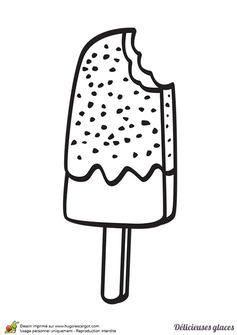 Glace licorne cornet de creme glace. Coloriages delicieuse glace en baton | Dessin glace ...