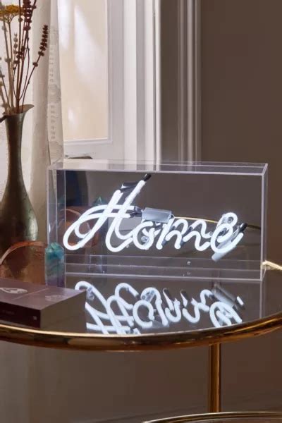 Home Neon Box Light Urban Outfitters