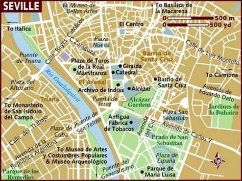 Seville Neighborhood Map Map Of Seville Neighborhoods Andalusia Spain