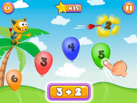 Cartoon ilustración de juego educativo para niños en edad preescolar con frutas. Juegos Educativos para niños: Sumas, Restas for Android - APK Download
