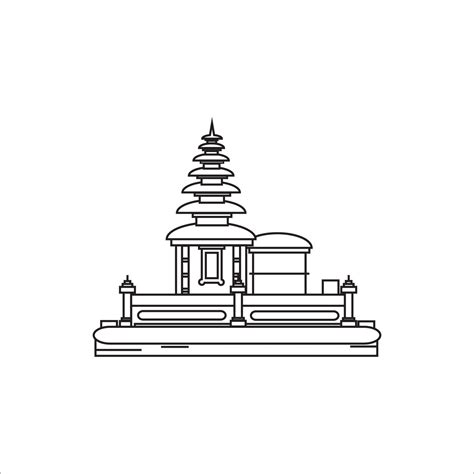 Balinese Temple Icon Vector Design 21672343 Vector Art At Vecteezy