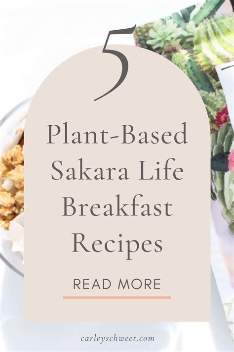 My Favorite Sakara Life Breakfast Recipes Carley Schweet