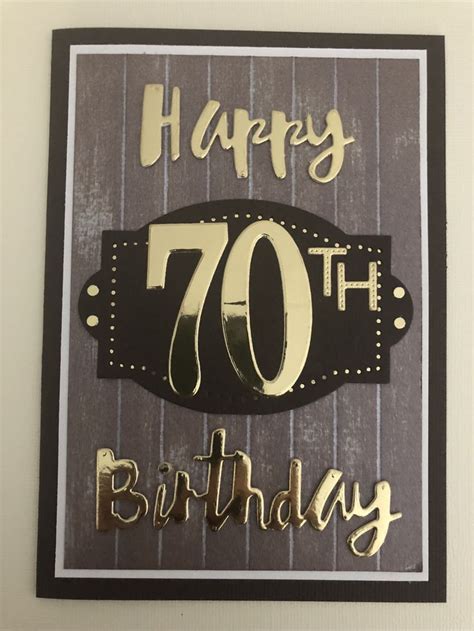 70th Birthday Card By Elizabeth 70th Birthday Card Birthday Cards