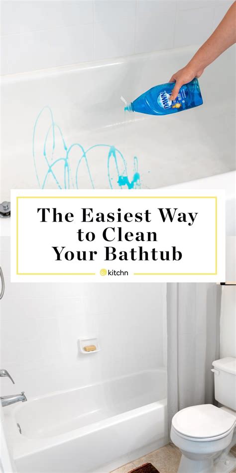 The Best Way To Clean Your Bathtub Is With Liquid Dish Soap With