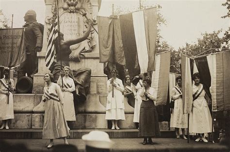womens suffrage activists protest photograph by everett