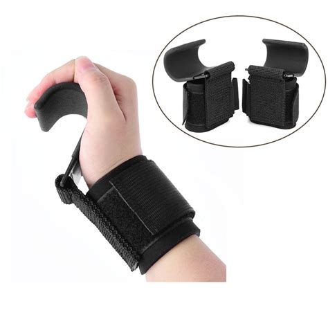 Power hooks also provide a better way to handle and spot dumbbells. 1 Pair Fitness Weight Lifting Hook Training Gym Grips ...