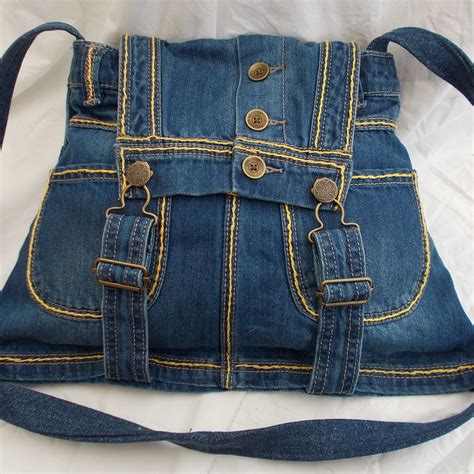 Tons Of Cool Upcycled Denim Recycled Jeans Bag Jeans Bag Recycle Jeans