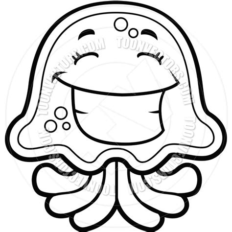 jellyfish outline clipart clipground