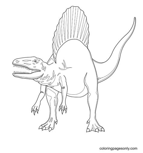 Jurassic World Spinosaurus Coloring Pages Coloring Pages